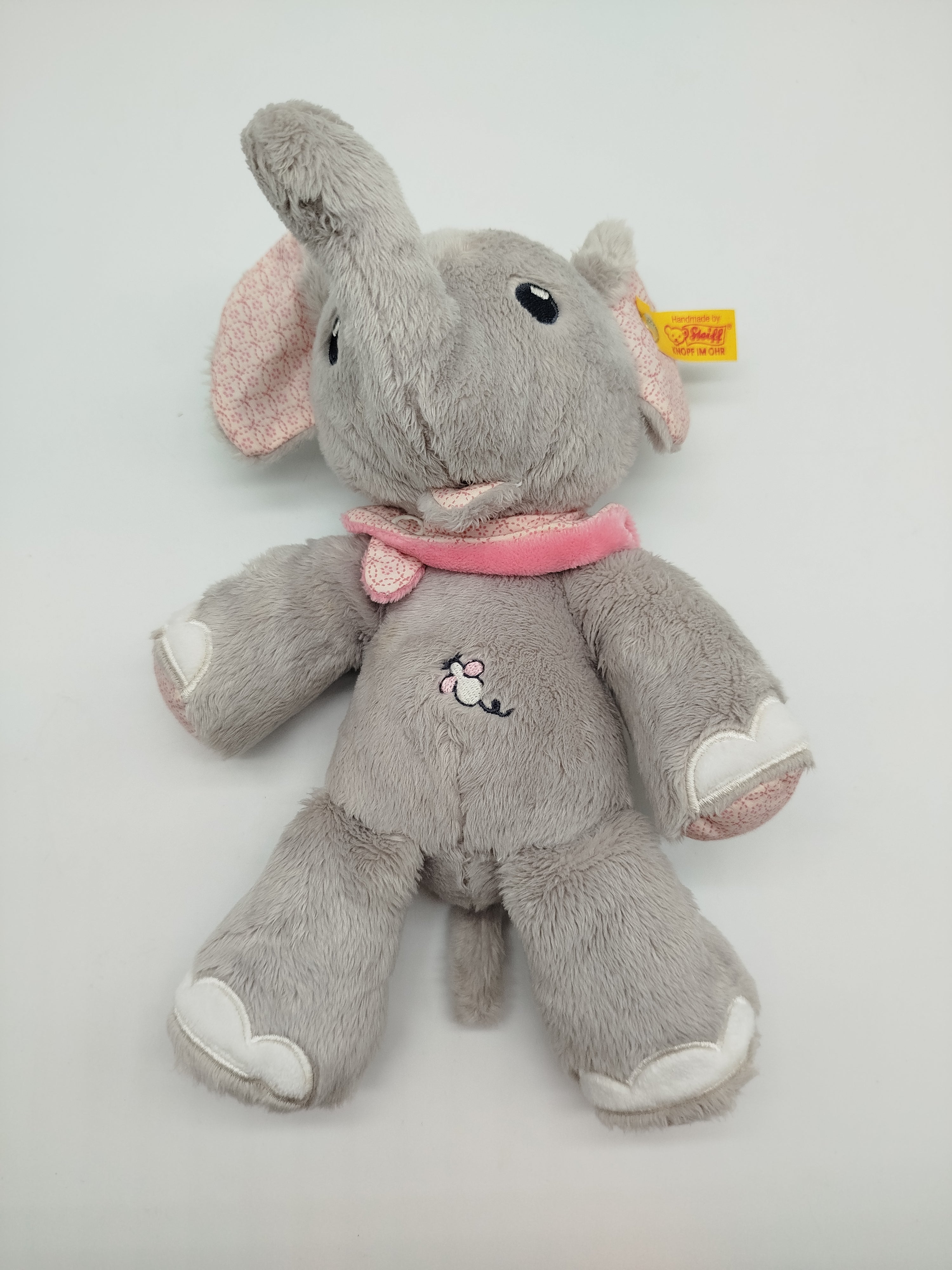 Steiff Plüschtier Elefant mit Schal & Blume, ca. 20 cm